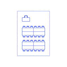 Layouts Classrooms Rows Facing 6 Outline Drawing Svg Vector, Free Vectors File